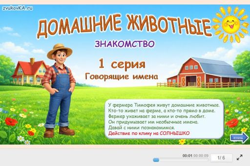 Материал «Домашние животные — Знакомство» — Развитие речи: Домашние животные