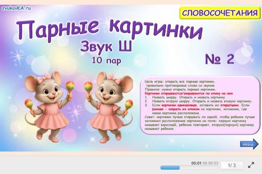 Материал для автоматизации звука ш — Во всех позициях — Парные картинки (10 пар) № 2